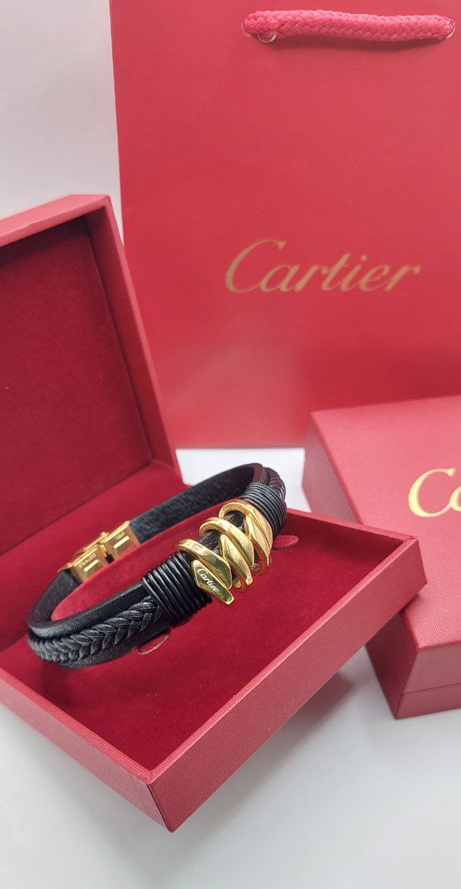 Bracelet homme cuir Cartier