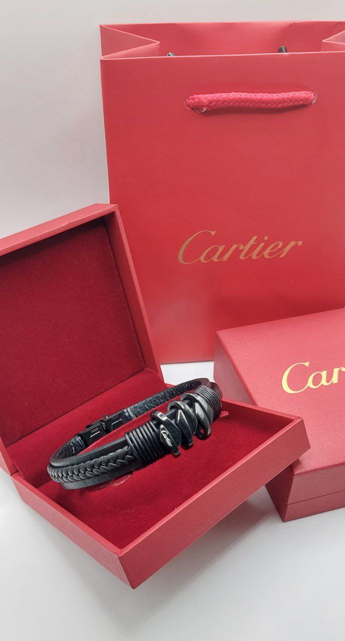 Bracelet homme cuir Cartier