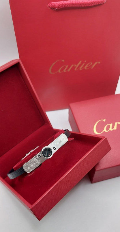 Bracelet homme cuir Cartier