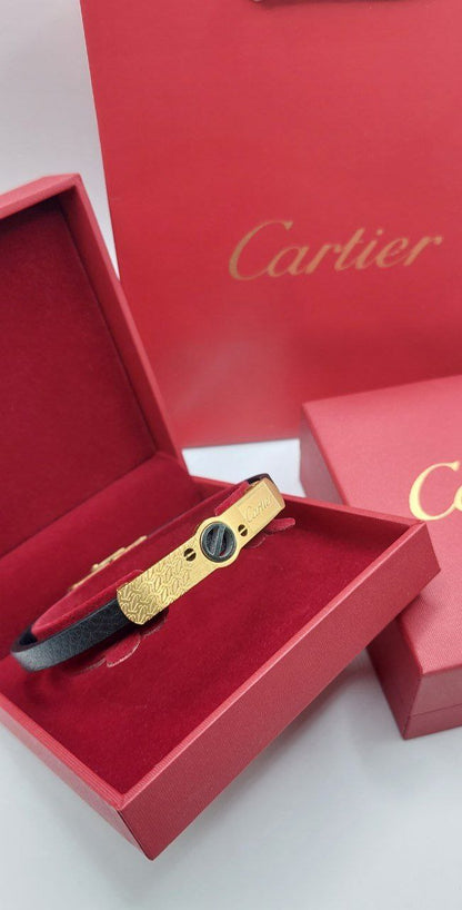 Bracelet homme cuir Cartier