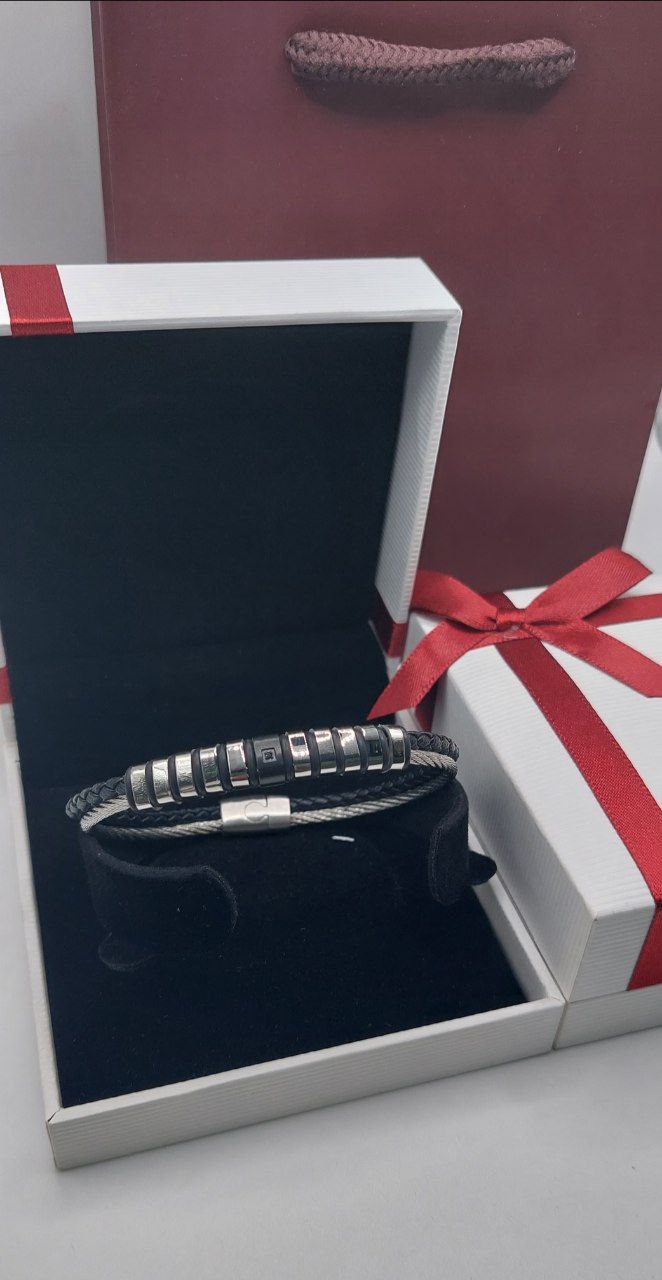 Bracelet homme câble acier