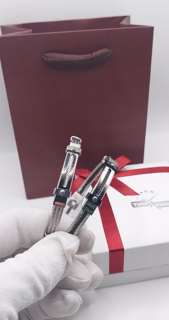 Bracelet homme câble acier