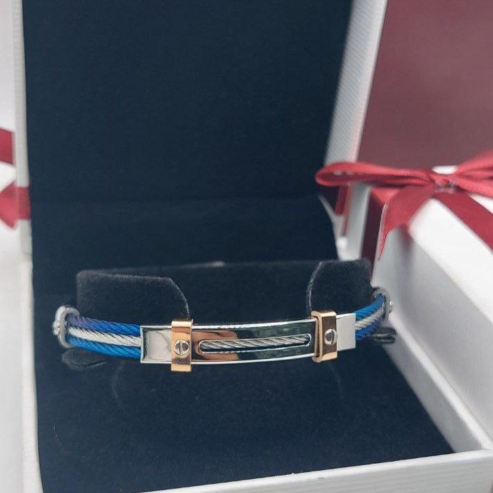 Bracelet homme câble acier