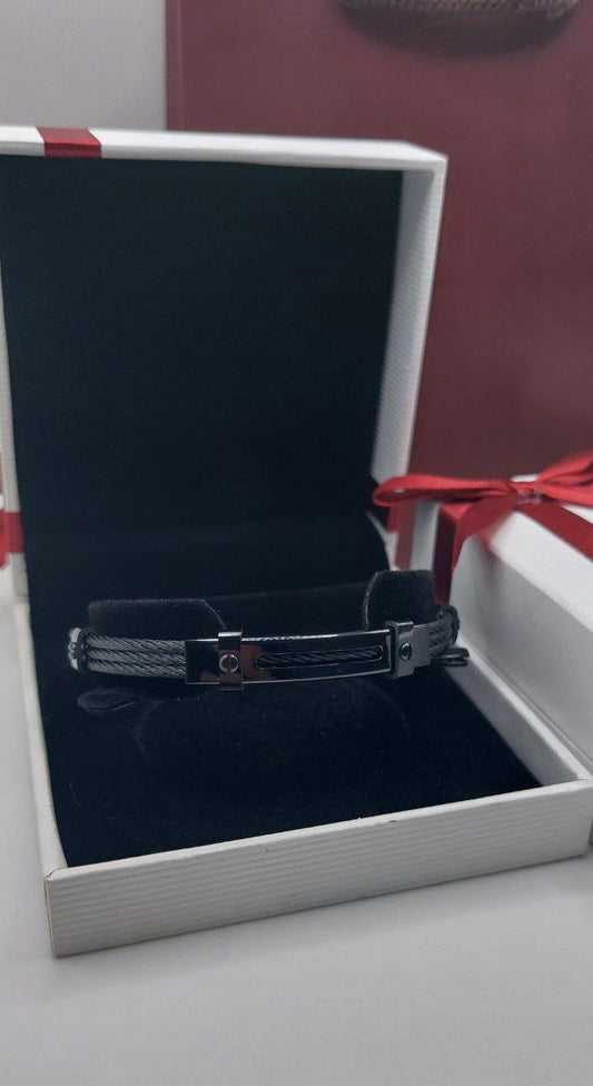 Bracelet homme câble acier