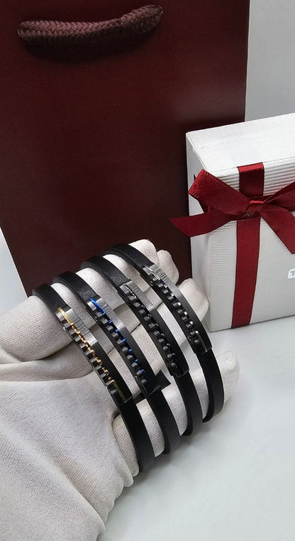 Bracelet homme cuir