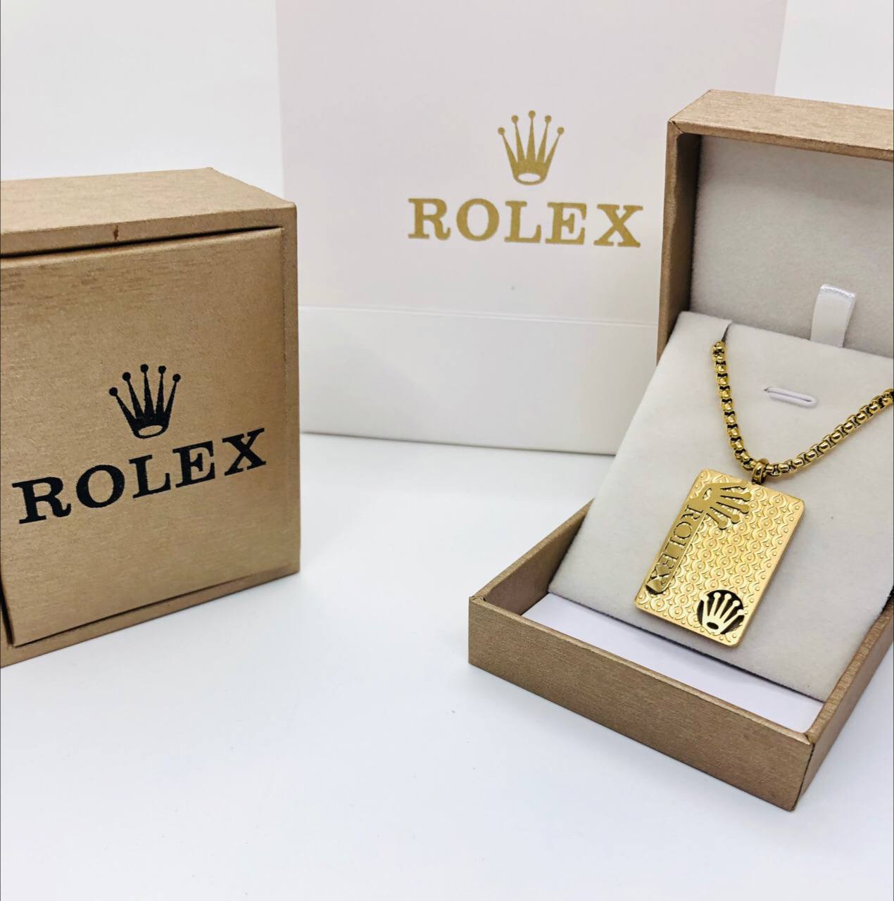 Collier acier homme ROLEX
