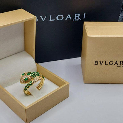 Bague femme doré BVLGARI serpent