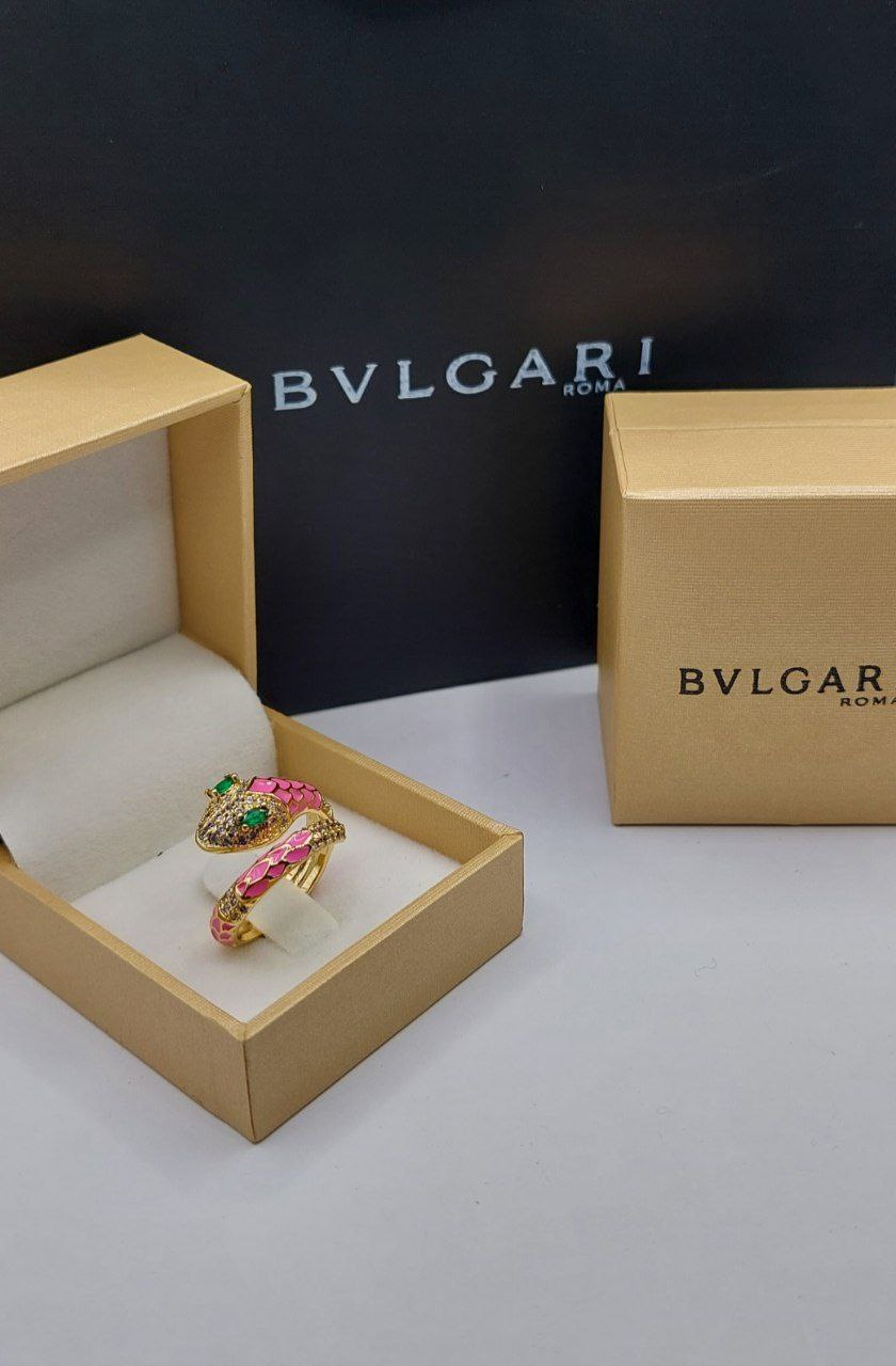 Bague femme doré BVLGARI serpent