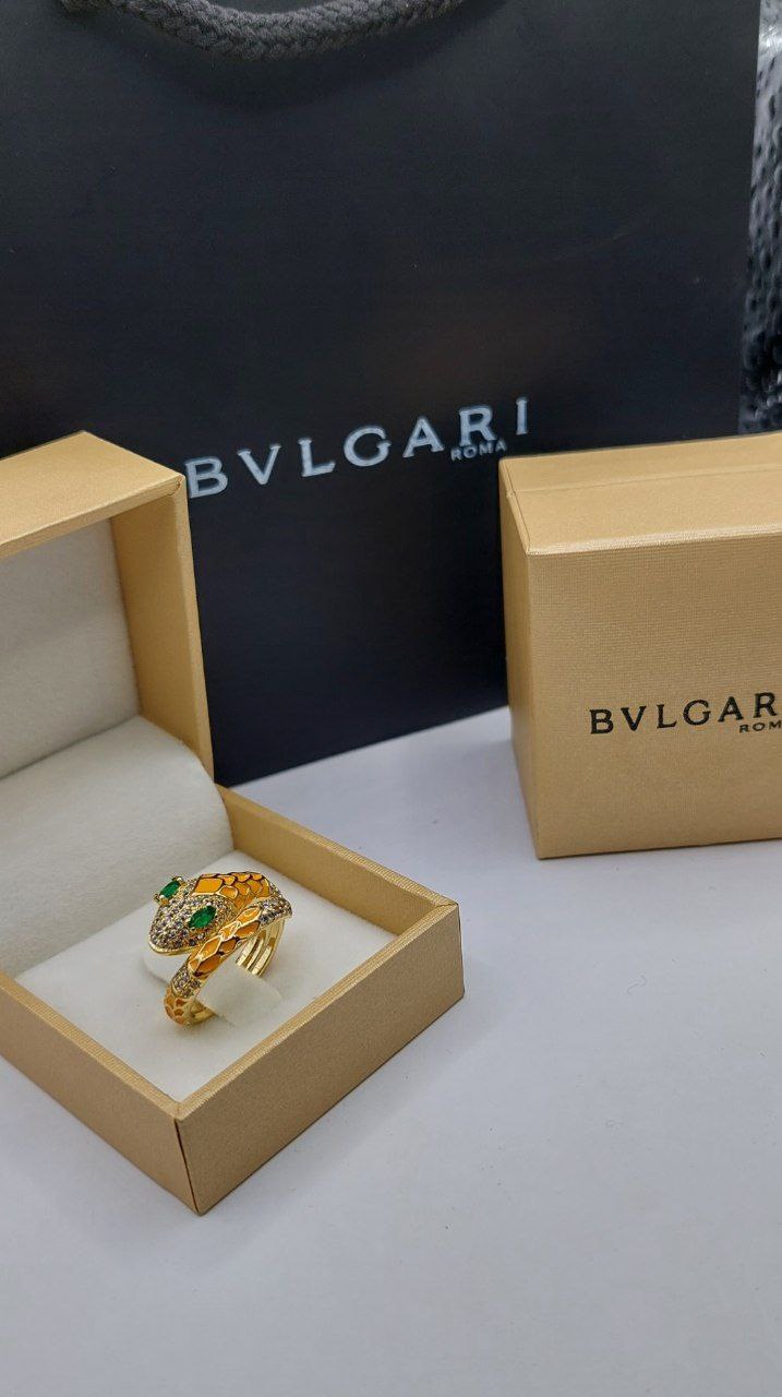 Bague femme doré BVLGARI serpent