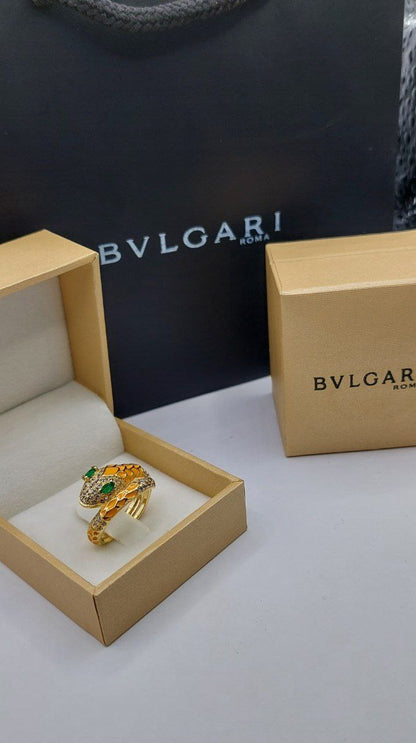 Bague femme doré BVLGARI serpent