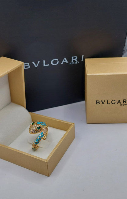 Bague femme doré BVLGARI serpent