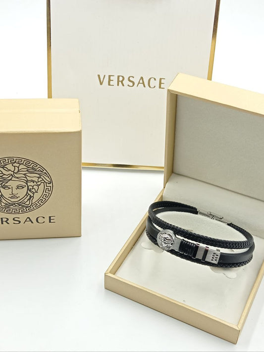 Bracelet homme cuir VERSACE