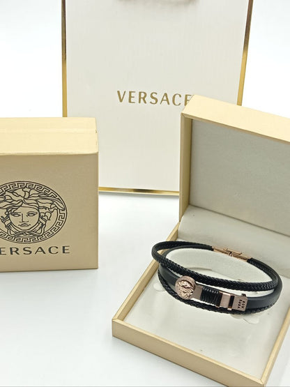 Bracelet homme cuir VERSACE