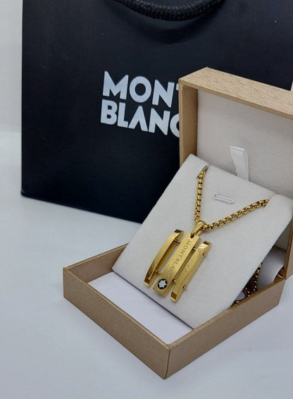 Collier acier homme MONT BLANC