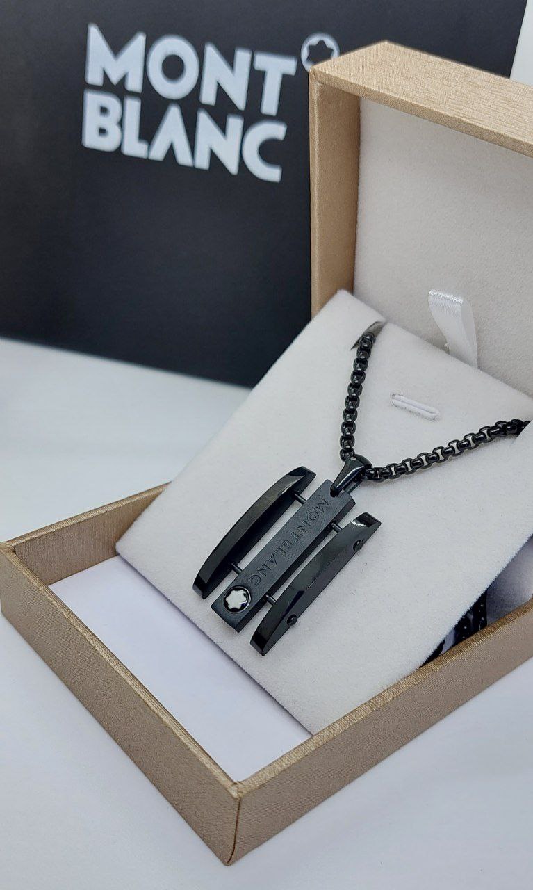 Collier acier homme MONT BLANC