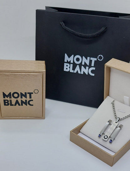 Collier acier homme MONT BLANC