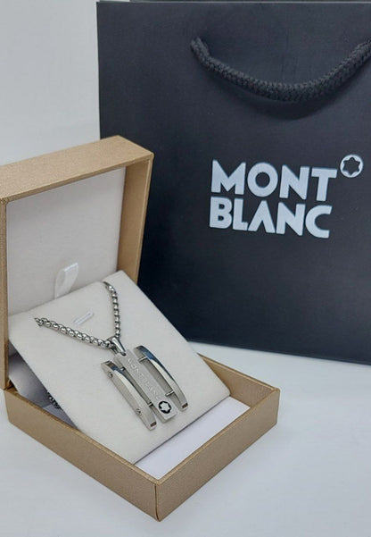 Collier acier homme MONT BLANC