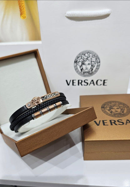 Bracelet homme cuir VERSACE