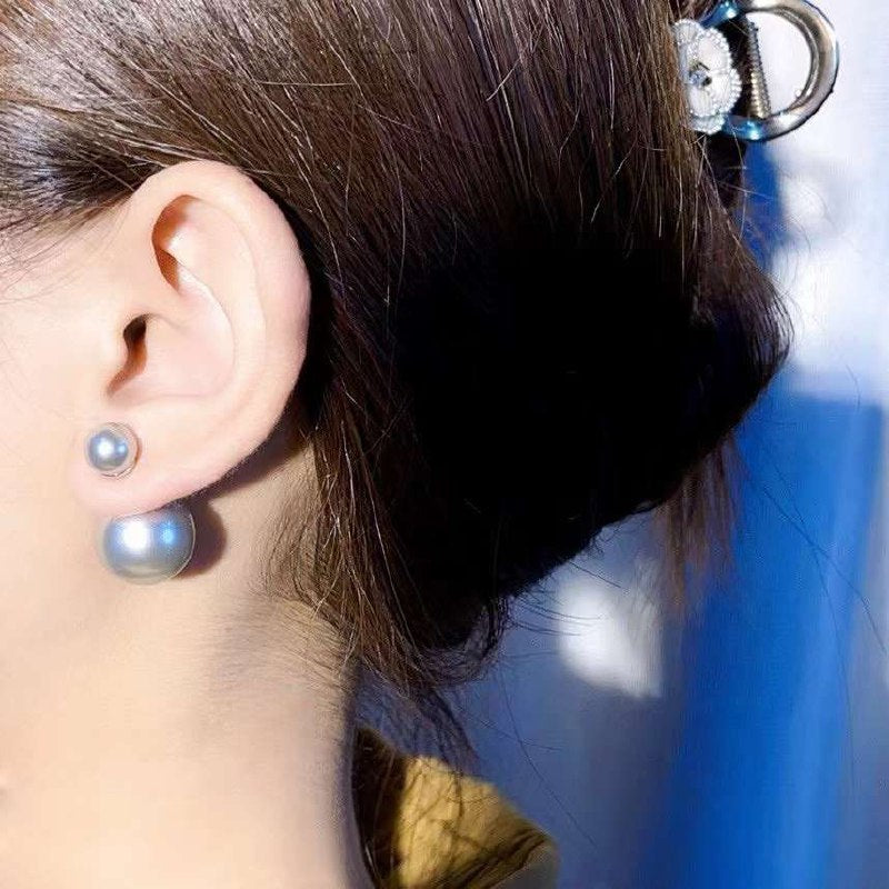 Boucles d'oreilles DIOR double perles