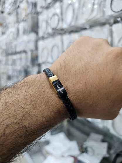 Bracelet homme cuir Cartier