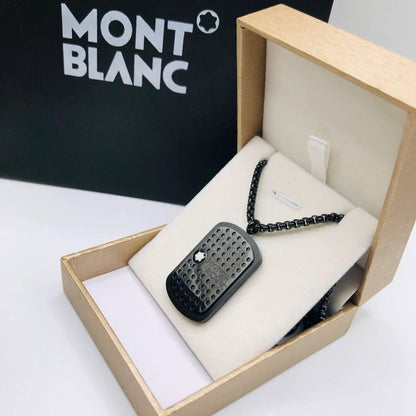 Collier acier homme MONT BLANC