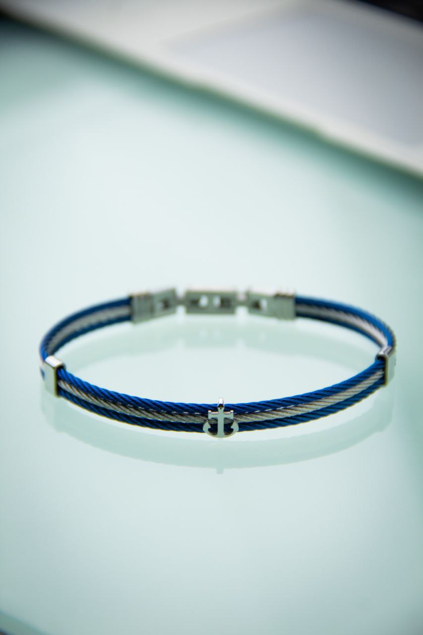 Bracelet homme acier câble