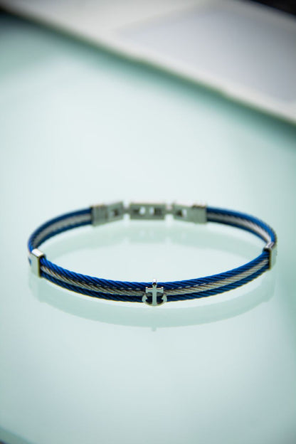 Bracelet homme acier câble