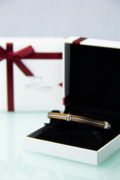 Bracelet homme acier câble