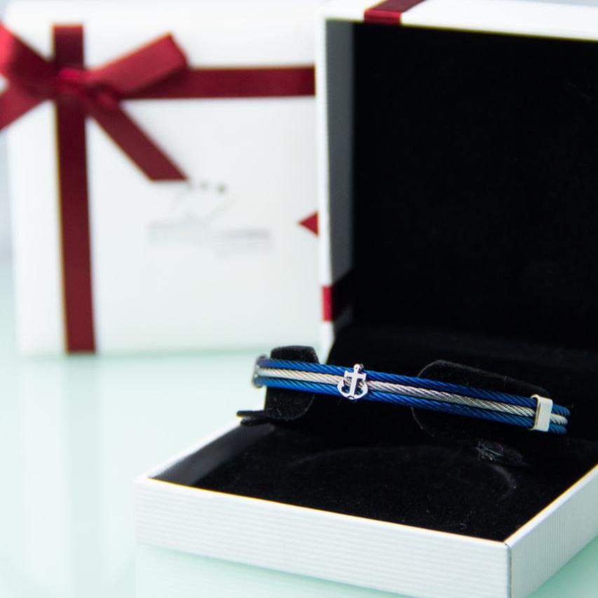 Bracelet homme acier câble