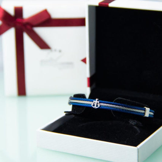 Bracelet homme acier câble