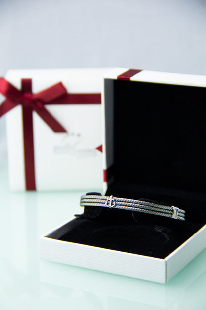 Bracelet homme acier câble