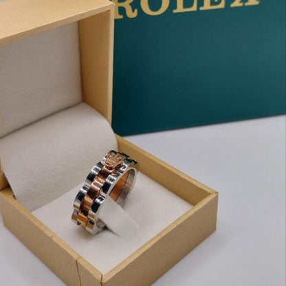 Bague unisexe acier ROLEX