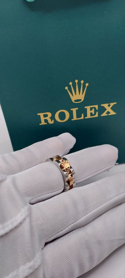 Bague unisexe acier ROLEX