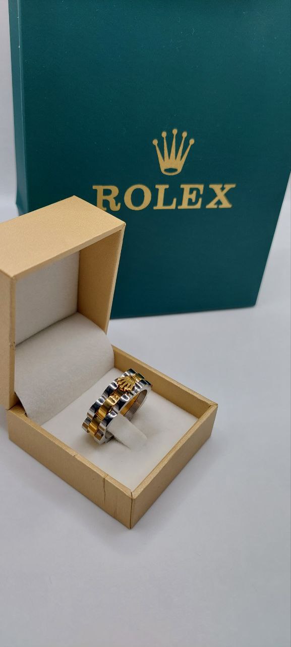 Bague unisexe acier ROLEX