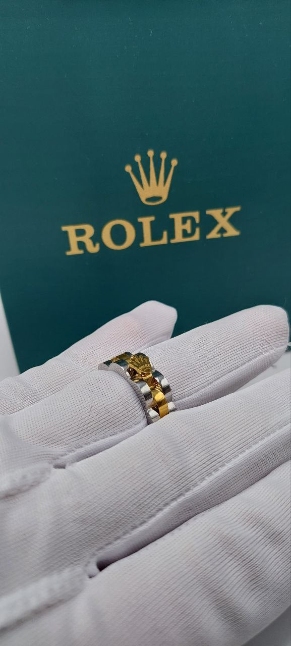 Bague unisexe acier ROLEX