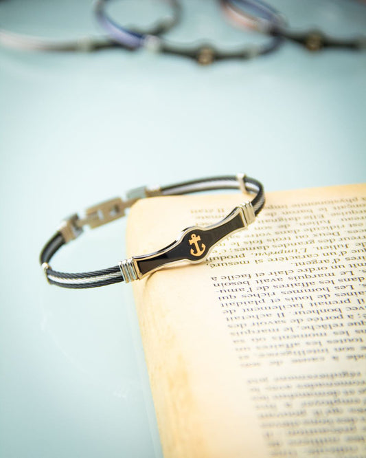 Bracelet homme acier câble THEODORA'S