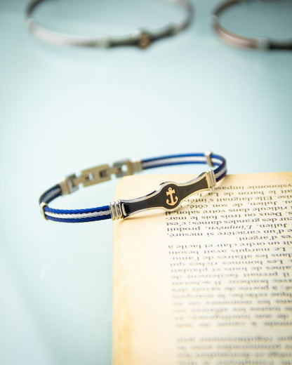 Bracelet homme acier câble THEODORA'S