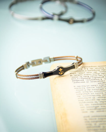 Bracelet homme acier câble THEODORA'S
