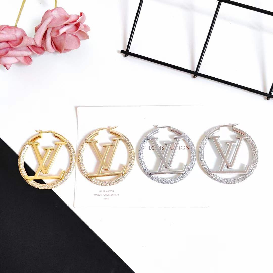 Boucles d'oreilles LOUIS VUITTON strass
