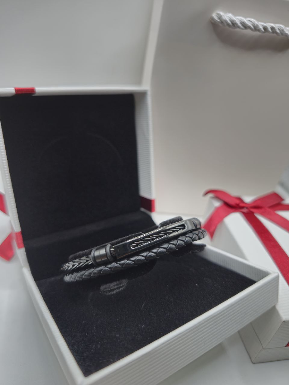 Bracelet homme cuir / acier