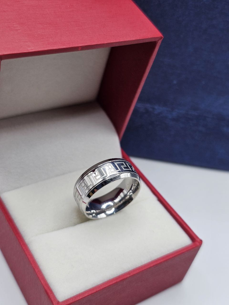 Bague homme acier