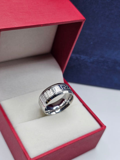 Bague homme acier
