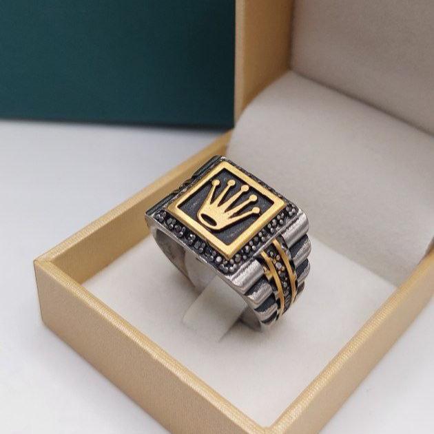 Bague homme acier ROLEX