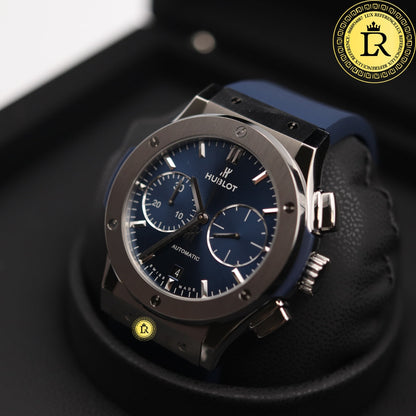 Hublot Classic Fusion Chronograph Titanium Blue