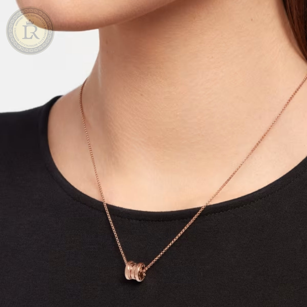 Collier Bvlgari B.zero1, or rose
