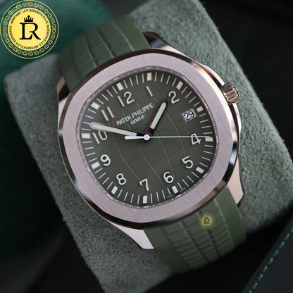 Patek Philippe Aquanaut White Gold Green Khaki