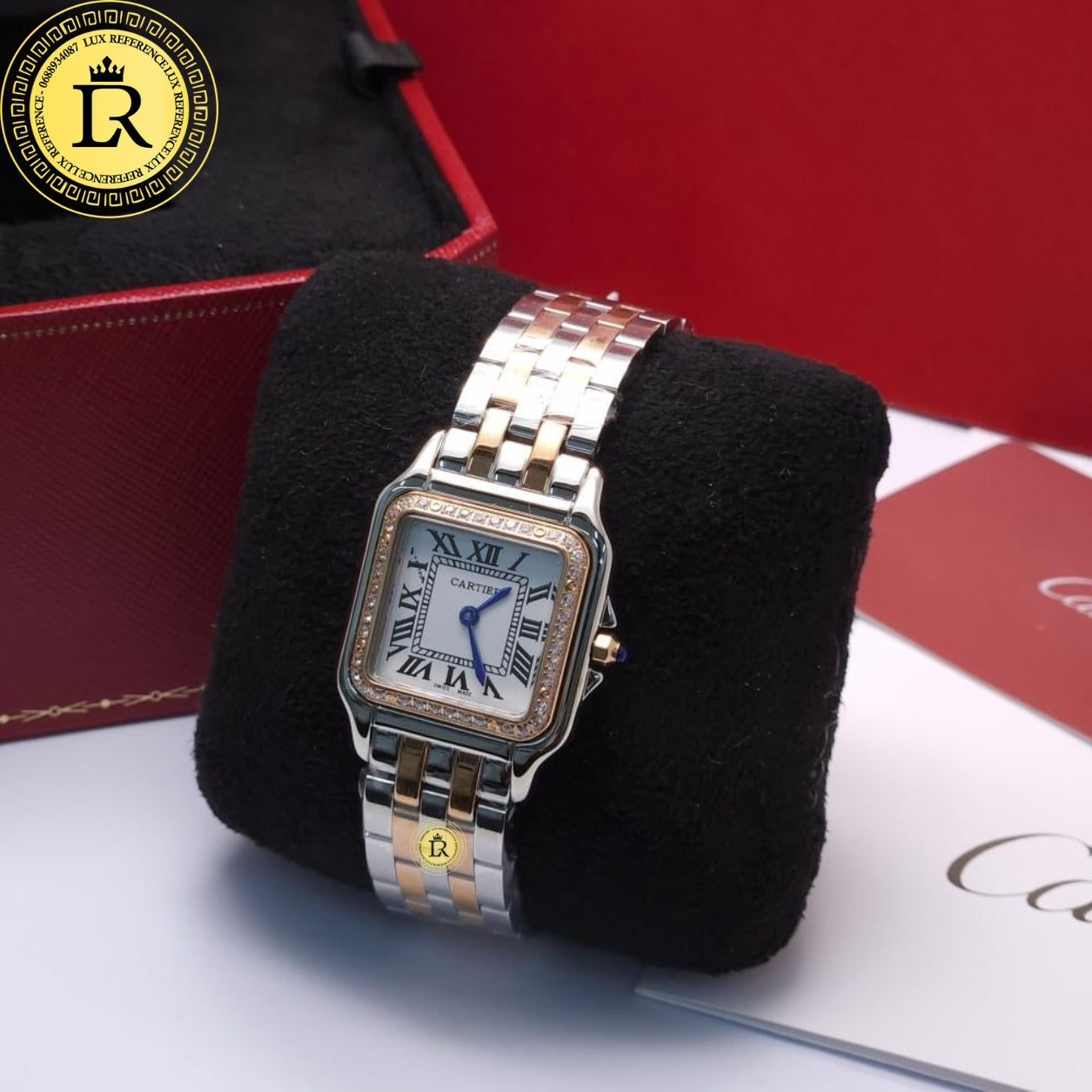 Cartier Panthère Two tone Diamond gold silver