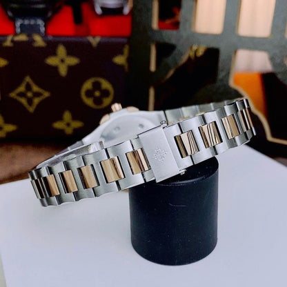 Montre Patek 2 Tone Fond Noir Pour Femme