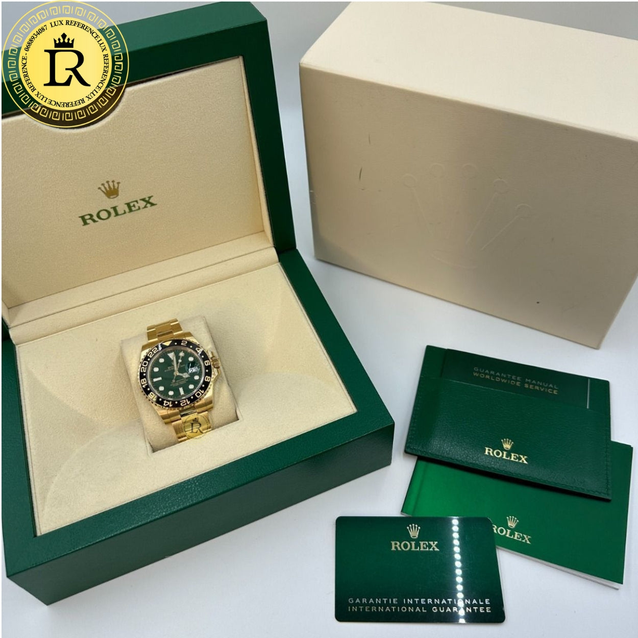 RX GMT‑MASTER II Vert/Or Jaune