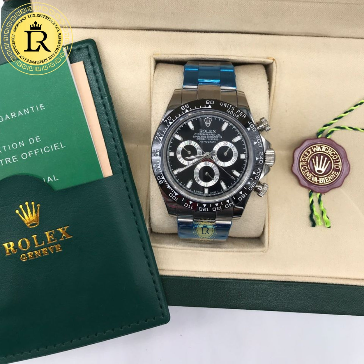 Daytona Cosmographe Fond Noir Montre Pour Homme